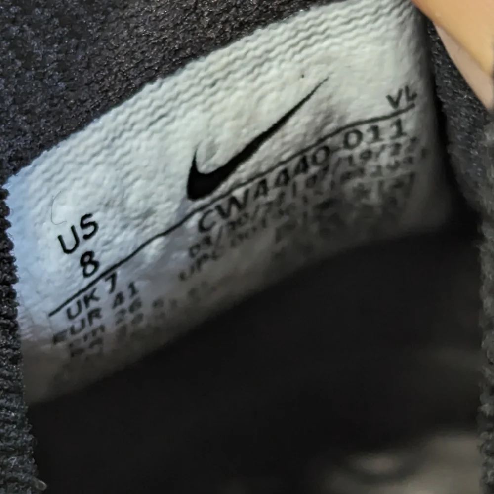 Nike Alpha Huarache 8 Elite Black Smoke Grey Lacrosse cleats size Men's 8 - Picture 9 of 9